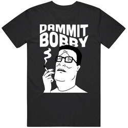 King Of The Hill Dammit Bobby Mens Size Large Mens Soft Cotton Tee T Shirt