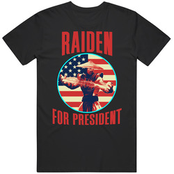 Raiden Mortal Kombat For President Spy Video Game Fan Mens Soft Cotton Tee T Shirt
