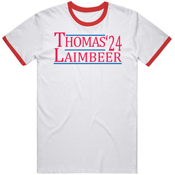 Isiah Thomas Bill Laimbeer For President '24 Detroit Basketball Mens Soft Cotton Tee T Shirt