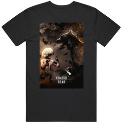 Khabib Nurmagomedov Vs A Bear Ufc 230 Boxing Fight Fan Distressed Look Mens Soft Cotton Tee T Shirt