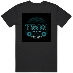 Tron Movie 1982 End Of Line Mens Soft Cotton Tee T Shirt