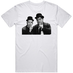 Laurel And Hardy Classic Thumb On Fire Mens Soft Cotton Tee T Shirt