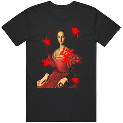 Elizabeth Bathory Portrait Killer Vampire Mens Soft Cotton Tee T Shirt