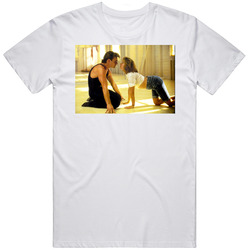 Johnny And Baby On Floor Dirty Dancing Iconic Photo 80s Movie Fan Mens Soft Cotton Tee T Shirt