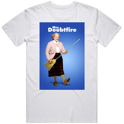 Mrs. Doubtfire 90s Robin Williams Comedy Movie Fan Mens Soft Cotton Tee T Shirt