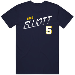 Greg Elliott 5 Favorite Player Marquette College Basketball Fan Mens Soft Cotton Tee T Shirt