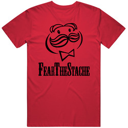 Fear The Stache Funny Chips Parody Mister Mens Soft Cotton Tee T Shirt