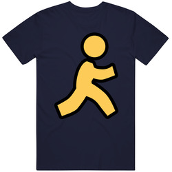Stickman Walking Retro 90s Vintage Design Popular Mens Soft Cotton Tee T Shirt