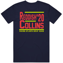 Cam Reddish John Collins 2020 Making Atlanta Great Again Basketball Fan Mens Soft Cotton Tee T Shirt