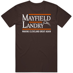 Baker Mayfield Jarvis Landry President Cleveland Football Duo Fan Mens Soft Cotton Tee T Shirt