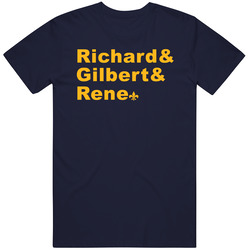 Richard And Gilbert And Rene The French Connection Buffalo Hockey Fan Mens Soft Cotton Tee T Shirt