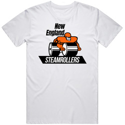 New England Steamrollers Arena Football League Team Sports Fan Logo Mens Soft Cotton Tee T Shirt