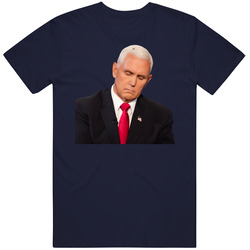 Mike Pence Fly On Head Debate Funny Political Mens Soft Cotton Tee T Shirt