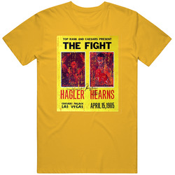 The Fight Hagler Vs Hearns Classic 1985 Boxing Mens Soft Cotton Tee T Shirt