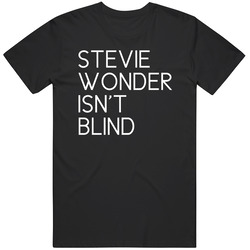 Stevie Wonder Isn't Blind Shaquille O'neal Conspiracy Theory Mens Soft Cotton Tee T Shirt