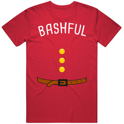 Bashful Seven Dwarfs Belt Buttons Halloween Mens Soft Cotton Tee T Shirt