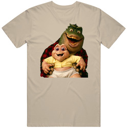 Dinosaurs 90s Tv Show Baby And Dad Fan Mens Soft Cotton Tee T Shirt
