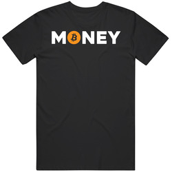 Money Bitcoin Mens Soft Cotton Tee T Shirt