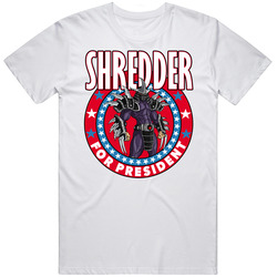 Shredder Ninja Turtles For President Tv Show Villain Fan Mens Soft Cotton Tee T Shirt