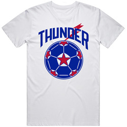 San Antonio Thunder North American Soccer League Nasl Retro Team Logo Mens Soft Cotton Tee T Shirt