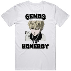 Genos One Punch Man Anime Mens Soft Cotton Tee T Shirt