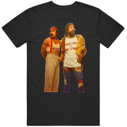 Cheech And Chong Hippy Vintage Stoner Weed Mens Soft Cotton Tee T Shirt