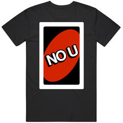 No U Parody Uno Card Game Fan Halloween Fancy Dress Mens Soft Cotton Tee T Shirt