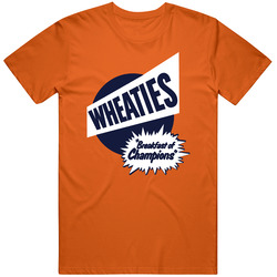 Breakfast Of Champions Wheaties Most Memorable Ad Slogan Mens Soft Cotton Tee T Shirt