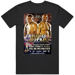 Trinidad Vs Hopkins The Undisputed Middleweight Wold Championship Classic Boxing Mens Soft Cotton Tee T Shirt