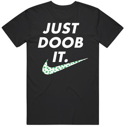 Just Doob It Funny Nike Parody Stoner Weed Mens Soft Cotton Tee T Shirt