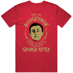 Boogeyman Checks For George Kittle San Francisco Football Mens Soft Cotton Tee T Shirt