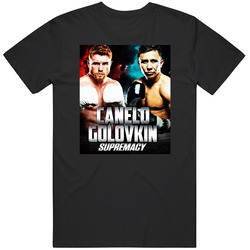 Canelo Vs Golovkin Supremacy Boxing Fight Fan Mens Soft Cotton Tee T Shirt