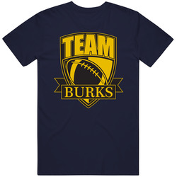 Team Burks Football Name Cool Mens Soft Cotton Tee T Shirt