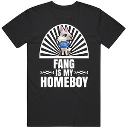 Fang Is My Homeboy Animal Crossing New Horizons Character Video Game Fan Mens Soft Cotton Tee T Shirt