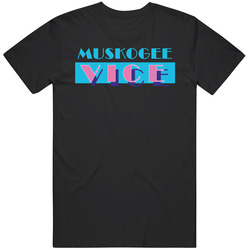 Muskogee Miami Vice Parody Retro Tv Show Mens Soft Cotton Tee T Shirt