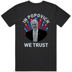 Gregg Popovich In Popovich We Trust Basketball Coach Mens Soft Cotton Tee T Shirt