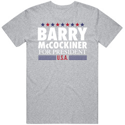 Barry Mccockiner For President Usa Mens Soft Cotton Tee T Shirt