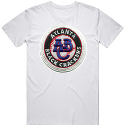 Atlanta Black Crackers Baseball Northern Southern League Colored League Baseball Logo Mens Soft Cotton Tee T Shirt