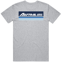 Austral Lineas Aereas Argentina Airlines Airline Logo Travel Pilot Wanderlust Mens Soft Cotton Tee T Shirt