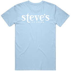 Steves Ice Cream Snack Food Logo Mens Soft Cotton Tee T Shirt