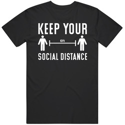 Keep Your Social Distance Introvert Mens Soft Cotton Tee T Shirt