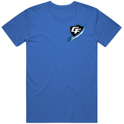 Georgia Force Arena Football League Chest Emblem Team Fan Logo Mens Soft Cotton Tee T Shirt