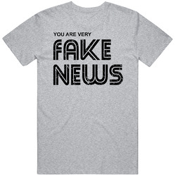 You Are Very Fake News Fox Cnn Donald Trump Controversy Mens Soft Cotton Tee T Shirt