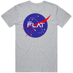 Nasa Logo Not Flat Parody Mens Soft Cotton Tee T Shirt