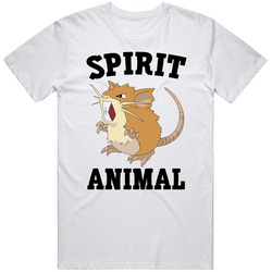 Raticate Is My Spirit Animal Mens Soft Cotton Tee T Shirt