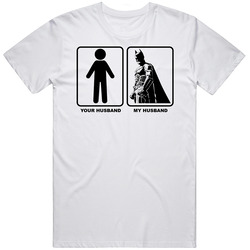 Your Husband My Husband Batman Funny Mens Soft Cotton Tee T Shirt