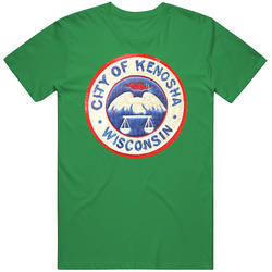 City Of Kenosha Wisconsin Kenosha Comets Logo Mens Soft Cotton Tee T Shirt