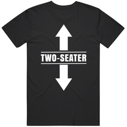 Two Seater Arrows Up And Down Funny Suggestive Mens Soft Cotton Tee T Shirt
