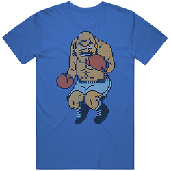 Bald Bull Sprite Pixel Art Mike Tyson's Punch Out Retro Video Game Mens Soft Cotton Tee T Shirt