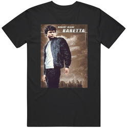 Baretta Popular 70s Tv Show Retro Distressed Look Mens Soft Cotton Tee T Shirt